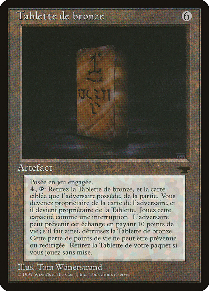Bronze Tablet (French) - 