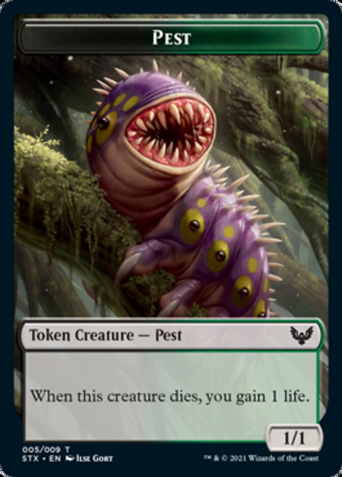 Pest // Fractal Token [Strixhaven: School of Mages Tokens]