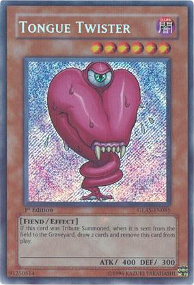 twister yugioh card Tongue Twister [GLAS-EN085] Secret Rare