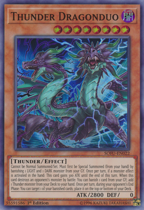 thunder dragon cards yugioh Yu-Gi-Oh! - Twin-Headed (DLG1-EN043) - Dark Legends - Unlimited Edition 3200 Defense Thunder Dragon | Card Details