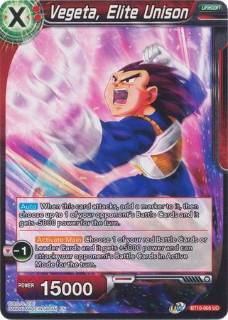 Vegeta, Elite Unison (BT10-005) [Rise of the Unison Warrior]