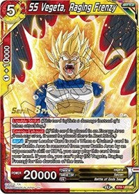 SS Vegeta, Raging Frenzy (BT8-111_PR) [Malicious Machinations Prerelease Promos]