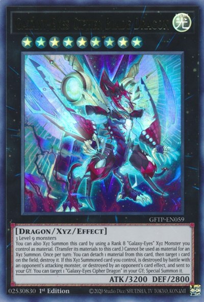 Galaxy-Eyes Cipher Blade Dragon [GFTP-EN059] Ultra Rare