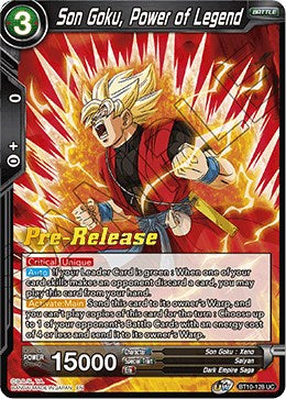 Son Goku, Power of Legend (BT10-128) [Rise of the Unison Warrior Prerelease Promos]
