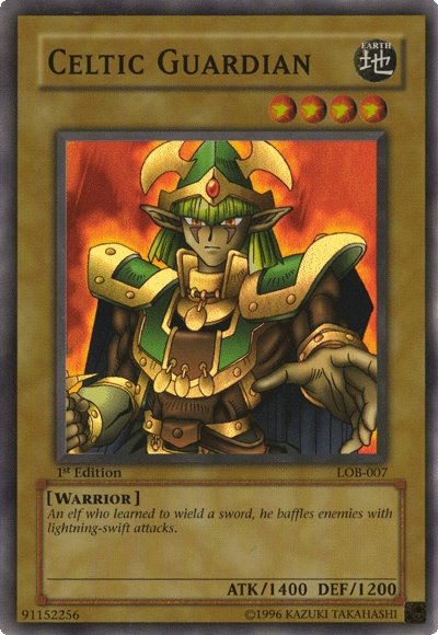lob yugioh cards Celtic Guardian [LOB-A007] Super Rare Color:Coffee Brown You will receive the chilling reign Pokemon Card Japanese Samurott