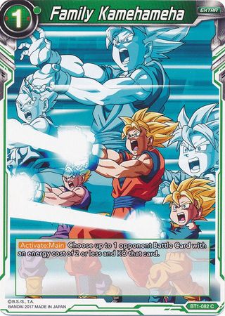 Family Kamehameha (BT1-082) [Galactic Battle]