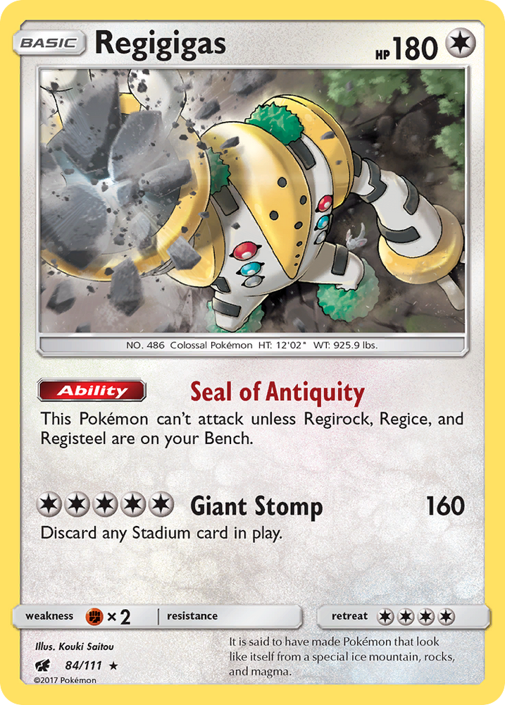 Regigigas (84/111) [Sun & Moon: Crimson Invasion]