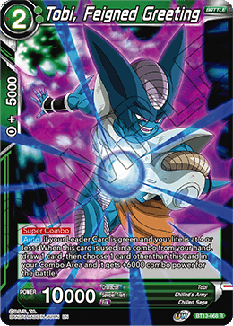 Tobi, Feigned Greeting (Rare) (BT13-068) [Supreme Rivalry]