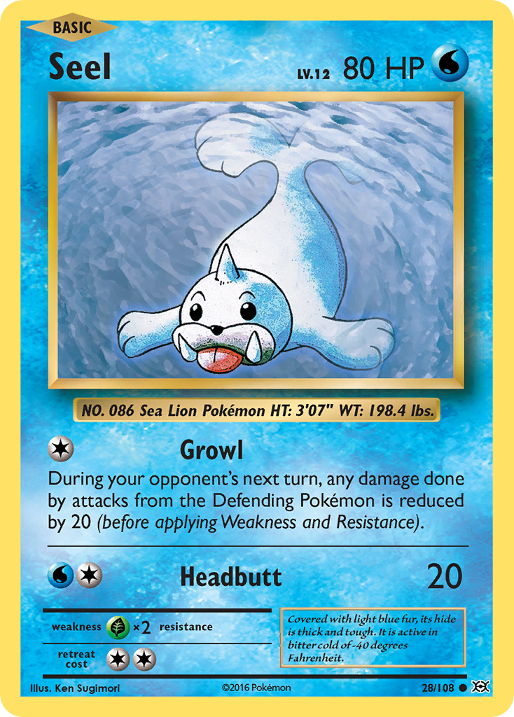 Seel (28/108) [XY: Evolutions]