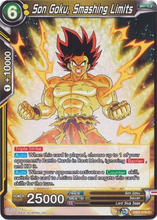 Son Goku, Smashing Limits (DB3-078) [Giant Force]