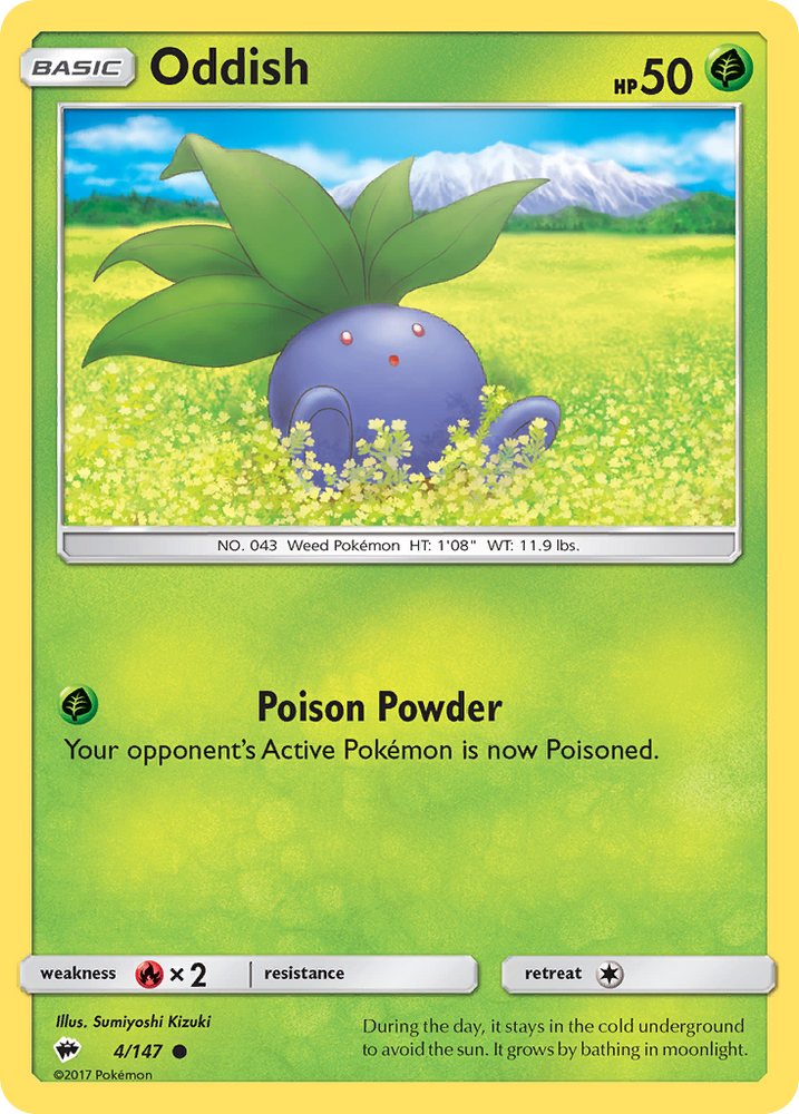 Oddish (4/147) [Sun & Moon: Burning Shadows]