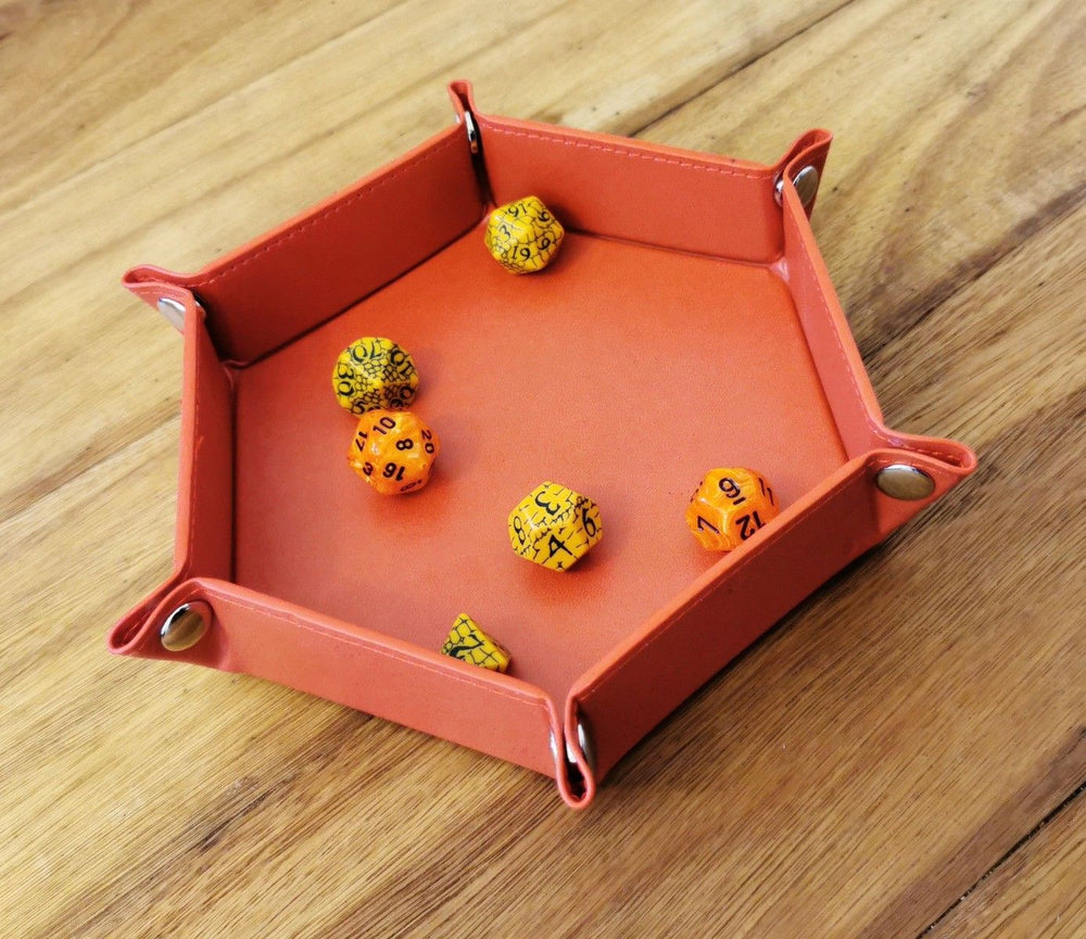 Let's Play Games Foldable 6" Hex Dice Tray