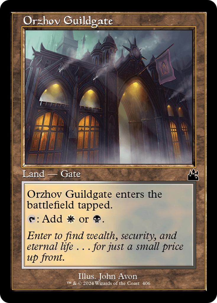 Orzhov Guildgate (Retro Frame) [Ravnica Remastered]