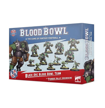 Blood Bowl Thunder Valley Greenskins Black Orc Team