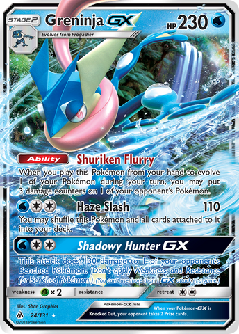 Greninja GX (24/131) [Sun & Moon: Forbidden Light]