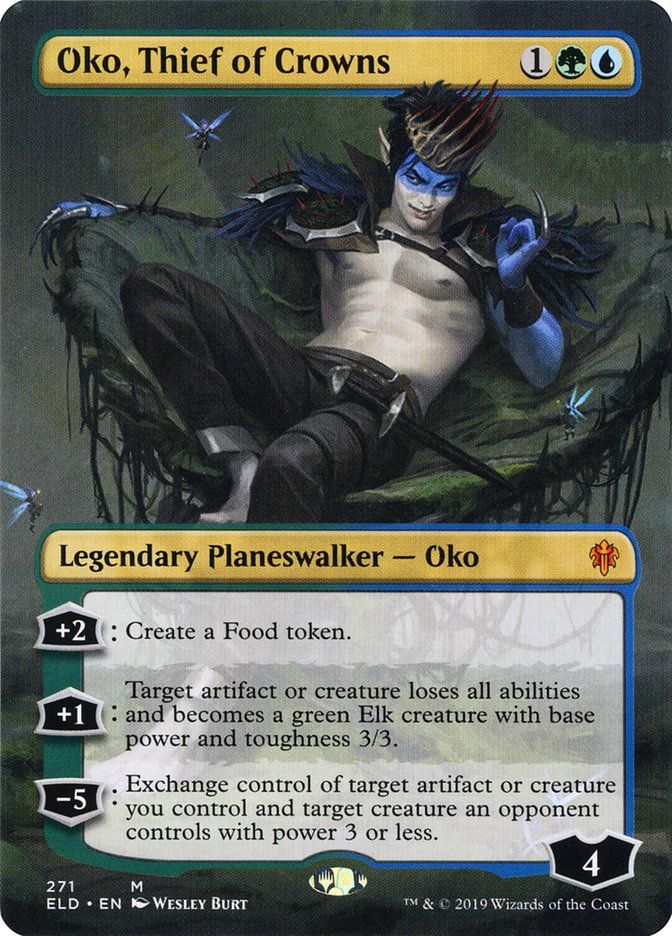 Oko, Thief of Crowns (Borderless) [Throne of Eldraine]