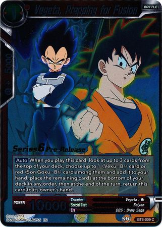 Vegeta, Prepping for Fusion (BT6-009_PR) [Destroyer Kings Prerelease Promos]