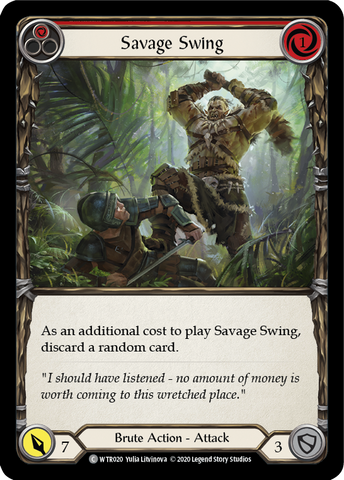 Savage Swing (Red) [U-WTR020] (Welcome to Rathe Unlimited)  Unlimited Rainbow Foil