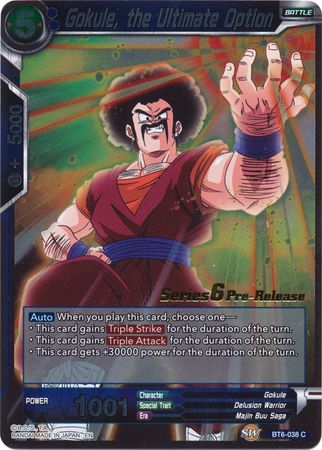 Gokule, the Ultimate Option (BT6-038_PR) [Destroyer Kings Prerelease Promos]