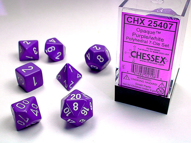 Chessex Dice RPG Seven Die Set - Opaque