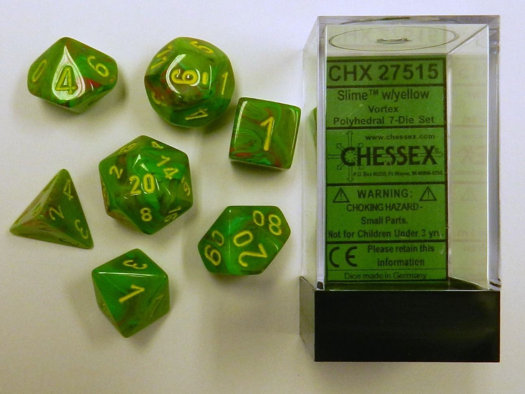 Chessex Dice RPG Seven Die Set - Vortex