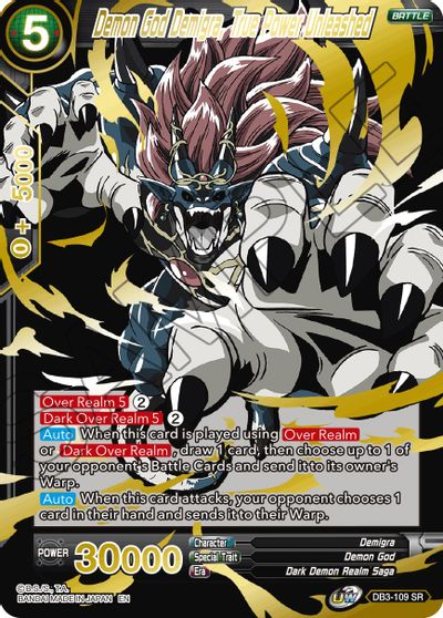 Demon God Demigra, True Power Unleashed (Normal Alternate Art) [DB3-109]