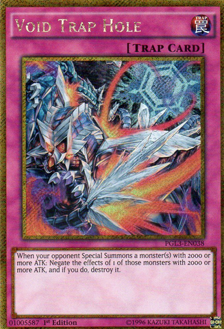 Void Trap Hole [PGL3-EN038] Gold Secret Rare