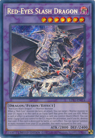 Red-Eyes Slash Dragon [LDS1-EN014] Secret Rare