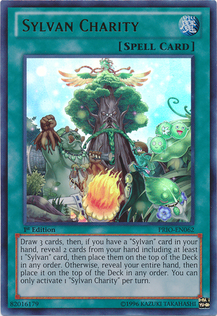 yugioh charity card Sylvan [PRIO-EN062] Ultra Rare You will receive the One Piece TCG I Options:Zoro & Nami Promos Mewtube extended art