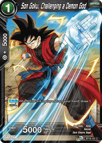 Son Goku, Challenging a Demon God (BT16-101) [Realm of the Gods]