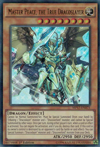 Master Peace, the True Dracoslayer [MP17-EN075] Ultra Rare