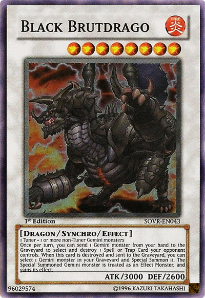 fairy field card yugioh Black Brutdrago [SOVR-EN043] Super Rare