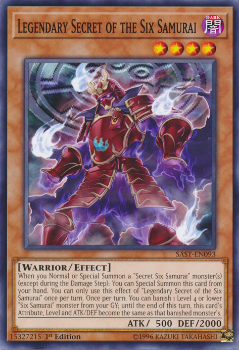 Yugioh Legendary Decks Yu-Gi-Oh! Legendary Secret Of The Six Samurai Card - SAST-EN093 Common (Savage Strike) YuGiOh Card Yugioh Legendary Decks Yu-Gi-Oh! Legendary Secret Of The Six Samurai Card - SAST-EN093 Common (Savage Strike) YuGiOh Card