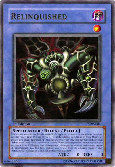 遊戯王OCG デュエルモンスターズ Relinquished SDP Unlimited Relinquished [SDP-001] Ultra Rare