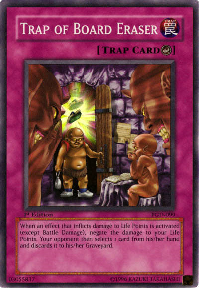 yugioh negate all trap cards Trap of Board Eraser [PGD-099] Super Rare