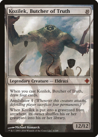 Kozilek, Butcher of Truth [Rise of the Eldrazi]