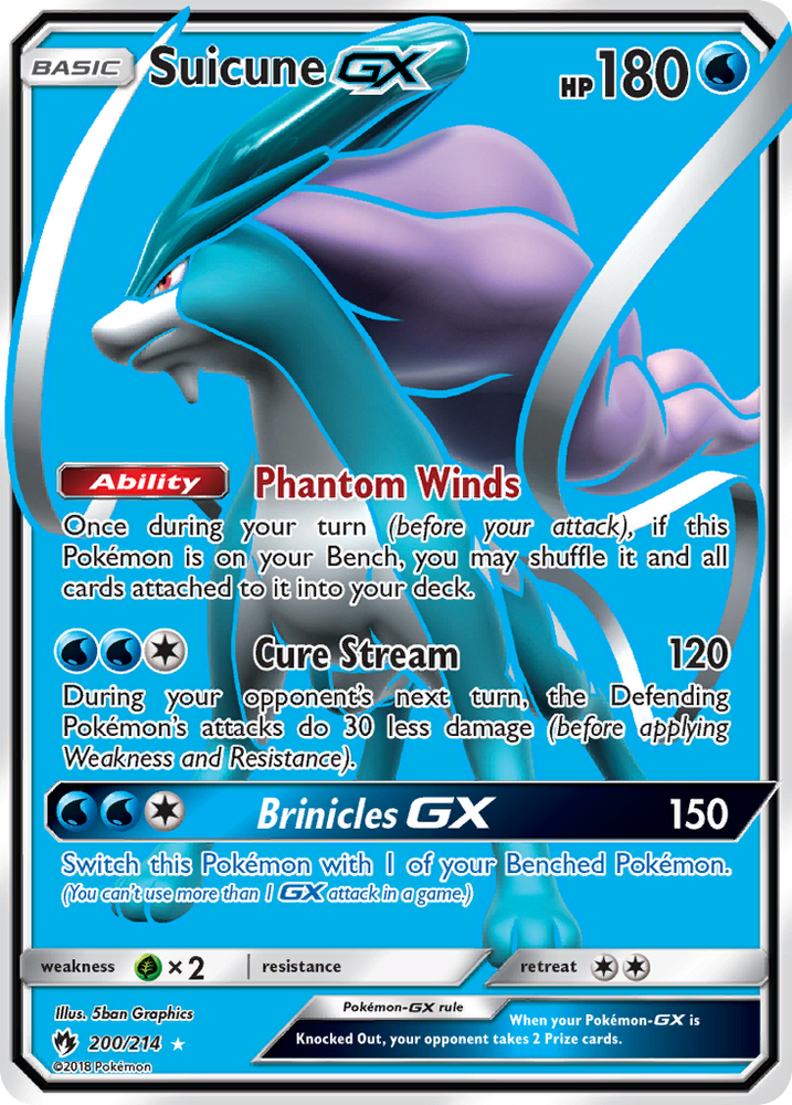 Suicune GX (200/214) [Sun & Moon: Lost Thunder]