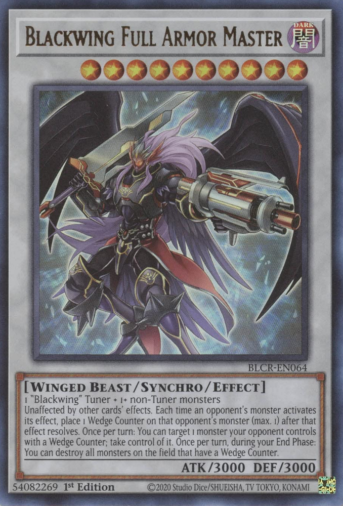 Blackwing Full Armor Master [BLCR-EN064] Ultra Rare