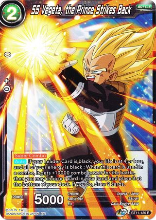 SS Vegeta, the Prince Strikes Back (BT11-130) [Vermilion Bloodline 2nd Edition]