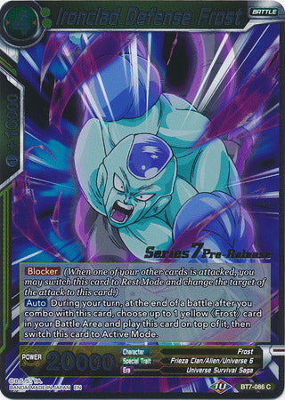 Ironclad Defense Frost (BT7-086_PR) [Assault of the Saiyans Prerelease Promos]