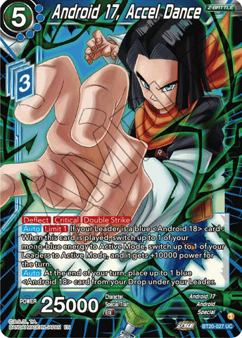 Android 17, Accel Dance (BT20-027) [Power Absorbed]