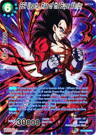 SS4 Vegeta, Rise of the Super Warrior (SPR) (BT11-052) [Vermilion Bloodline 2nd Edition]