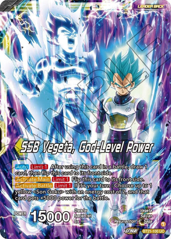 SSB Son Goku // SSB Vegeta, God-Level Power (BT21-100) [Wild Resurgence]