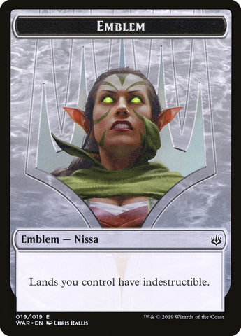 Nissa, Who Shakes the World Emblem [War of the Spark Tokens]
