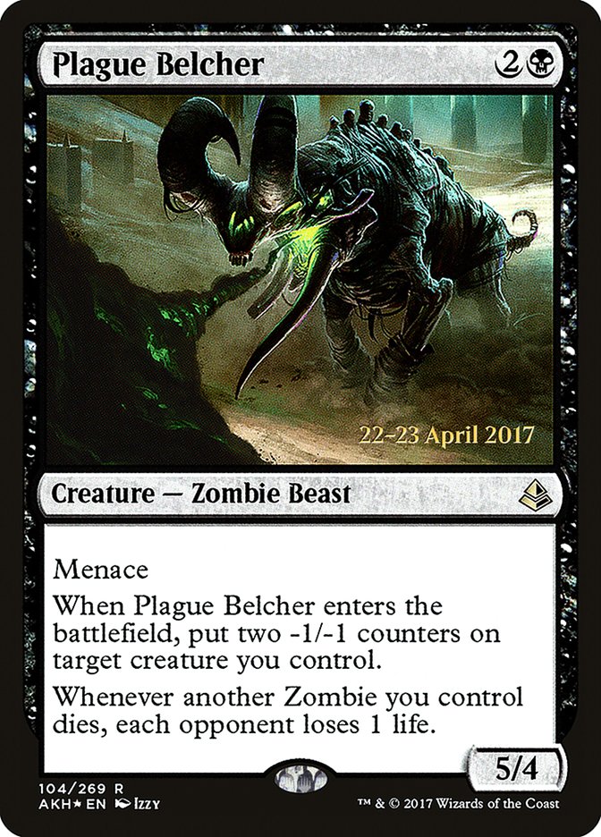Plague Belcher 1x FOIL AKH MTG Amonkhet Rare MINT black