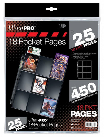 Ultra Pro 18-Pocket Pages x25