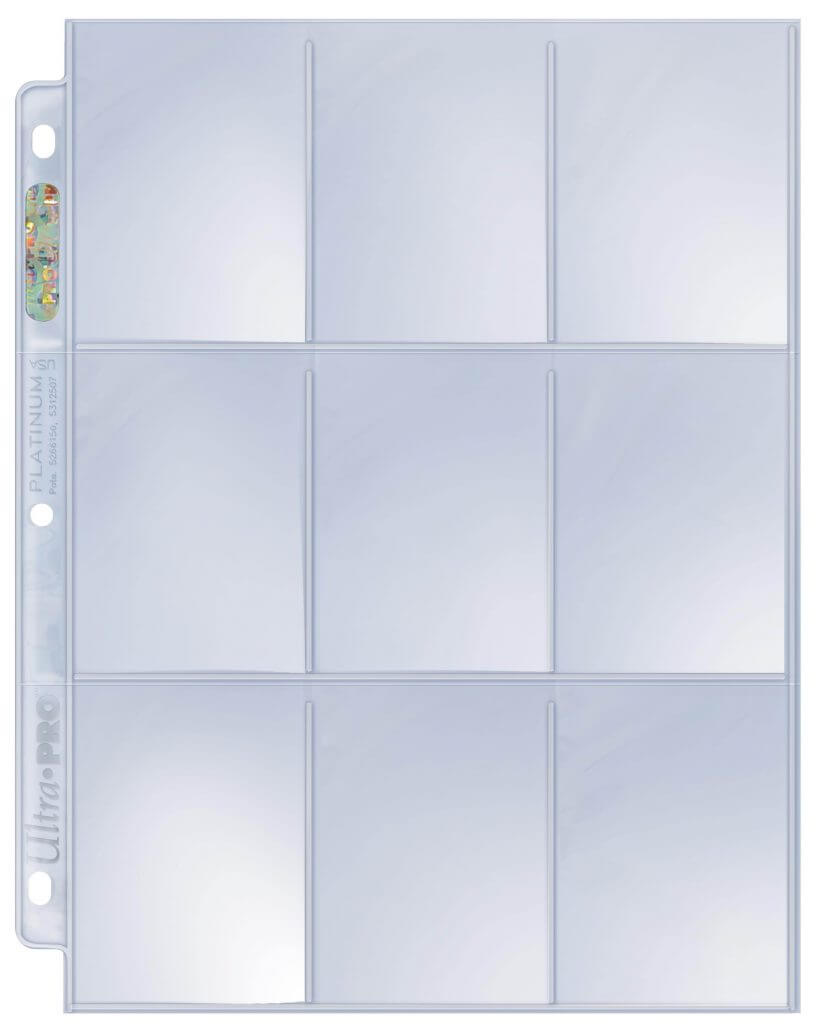 Ultra Pro 3 Hole 9-Pocket Standard Page - Single