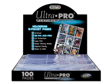Ultra Pro 3 Hole 9-Pocket Standard Pages x100