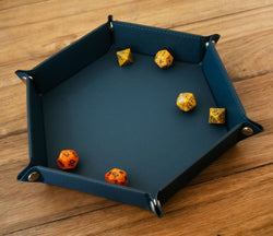 Let's Play Games Foldable 8" Hex Dice Tray
