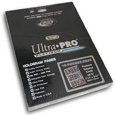 Ultra Pro 15-Pocket Tabacco Size Pages x100